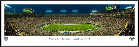 Green Bay Packers - 50 Yard - Night - Standard Frame - 757 Sports Collectibles