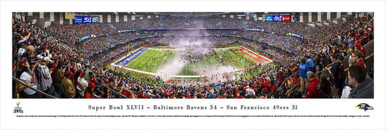 Baltimore Ravens 13.5" x 40" Super Bowl XLVII Champions Celebration Unframed Panoramic Photo - 757 Sports Collectibles