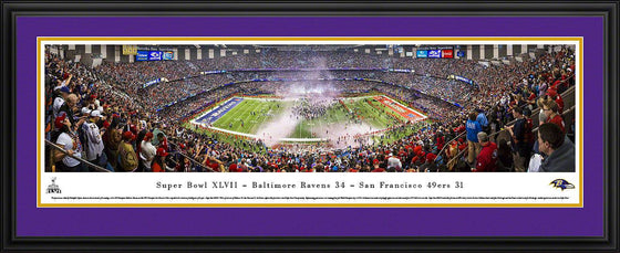 Super Bowl 2013 - Baltimore Ravens Champions - Deluxe Frame - 757 Sports Collectibles