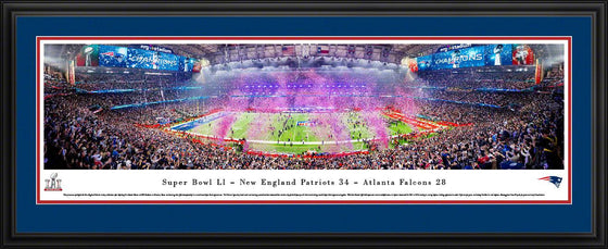 Super Bowl 2017 Champions - New England Patriots  - Deluxe Frame - 757 Sports Collectibles