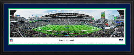 Seattle Seahawks - 50 Yard Line - Deluxe Frame - 757 Sports Collectibles