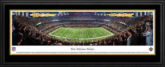 New Orleans Saints - 50 Yard Line - Deluxe Frame - 757 Sports Collectibles