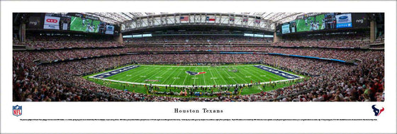 Houston Texans - 50 Yard Line - Unframed - 757 Sports Collectibles