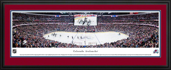 Colorado Avalanche Hockey - Center Ice - Deluxe Frame - 757 Sports Collectibles