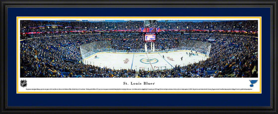 St. Louis Blues - Center Ice - Deluxe Frame - 757 Sports Collectibles