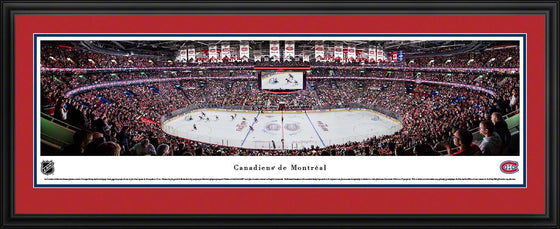 Montreal Canadiens - Center Ice at Bell Centre - Deluxe Frame - 757 Sports Collectibles
