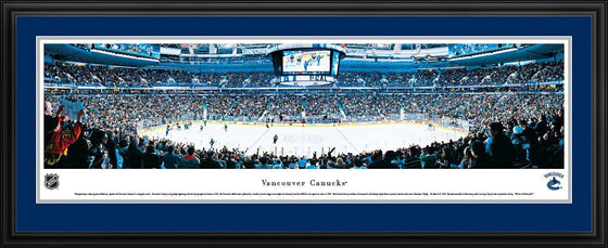 Vancouver Canucks - Center Ice - Deluxe Frame - 757 Sports Collectibles