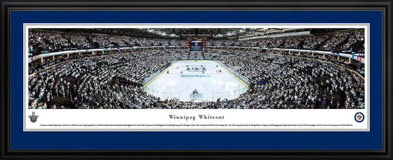 Winnipeg Jets - Whiteout End Zone - Deluxe Frame - 757 Sports Collectibles