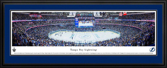 Tampa Bay Lightning - Center Ice - Deluxe Frame - 757 Sports Collectibles