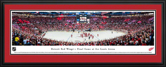 Detroit Red Wings - Final Game at Joe Louis Arena - Deluxe Frame - 757 Sports Collectibles