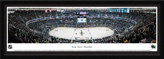 San Jose Sharks - Center Ice at SAP Center - Select Frame - 757 Sports Collectibles