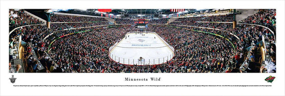 Minnesota Wild - End Zone - Unframed - 757 Sports Collectibles