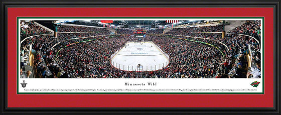 Minnesota Wild - End Zone - Deluxe Frame - 757 Sports Collectibles