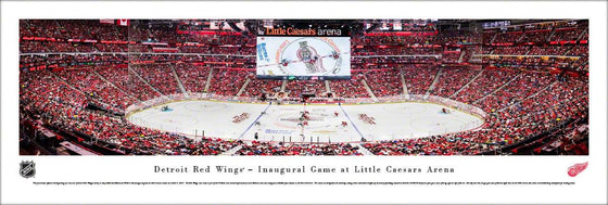 Detroit Red Wings - 1st Game at Little Caesars Arena - Unframed - 757 Sports Collectibles