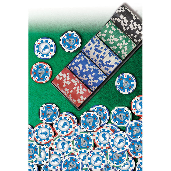 Detroit Lions 100 Piece NFL Poker Chips