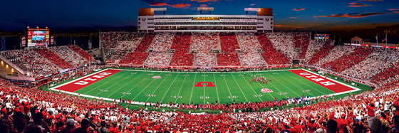 Stadium Panoramic - Utah Utes 1000 Piece Puzzle - Center View