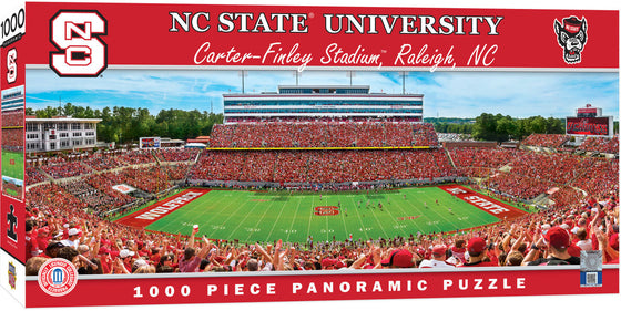 Stadium Panoramic - NC State Wolfpack 1000 Piece NCAA Sports Puzzle - Center View