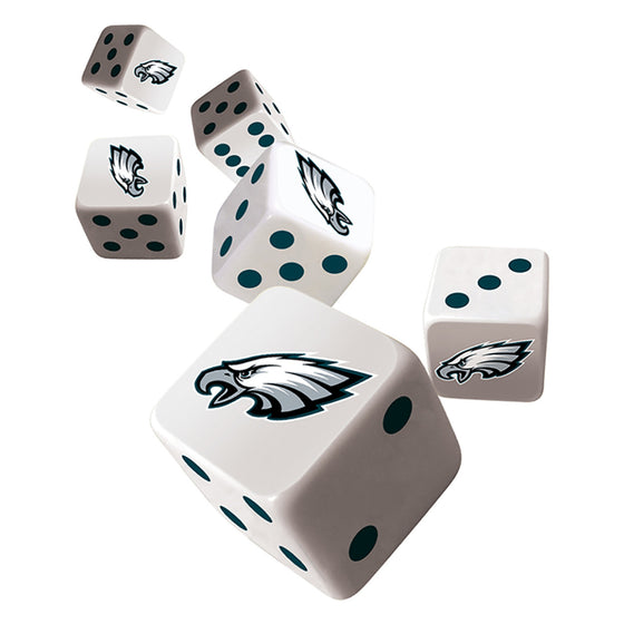 NFL Philadelphia Eagles 6 Piece D6 Gaming Dice Set