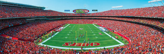 Stadium Panoramic - Kansas City Chiefs 1000 Piece NFL Sports Puzzle - End View