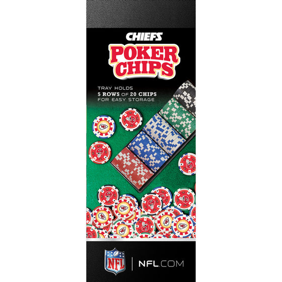 Kansas City Chiefs 100 Piece NFL Poker Chips