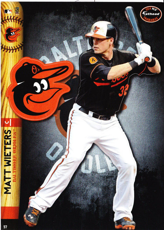 MLB Baltimore Orioles Matt Wieters Fathead Tradeable Decal Sticker 5x7 - 757 Sports Collectibles