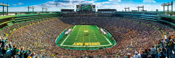 Stadium Panoramic - Green Bay Packers 1000 Piece NFL Sports Puzzle - End View