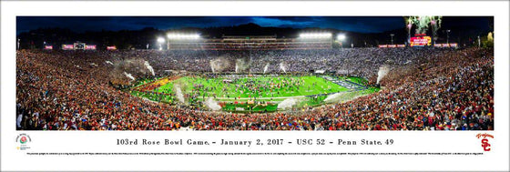 USC Trojans - 2017 Rose Bowl Champions - Unframed - 757 Sports Collectibles