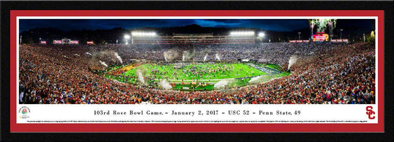 USC Trojans - 2017 Rose Bowl Champions - Deluxe Frame - 757 Sports Collectibles