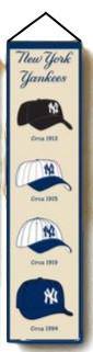 Preorder - Limited Edition New York Yankees Heritage Banner Embroidered 8"x32" Wool - 757 Sports Collectibles