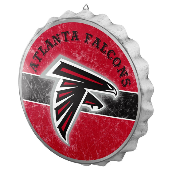 NFL Metal Distressed Bottle Cap Wall Sign-Pick Your Team- Free Shipping (Atlanta Falcons)