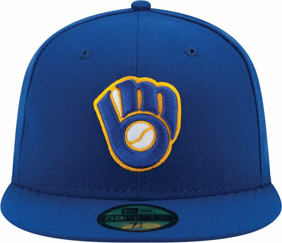 Mens New Era MLB Authentic On-Field 59Fifty Fitted Cap Milwaukee Brewers 2017 - 757 Sports Collectibles