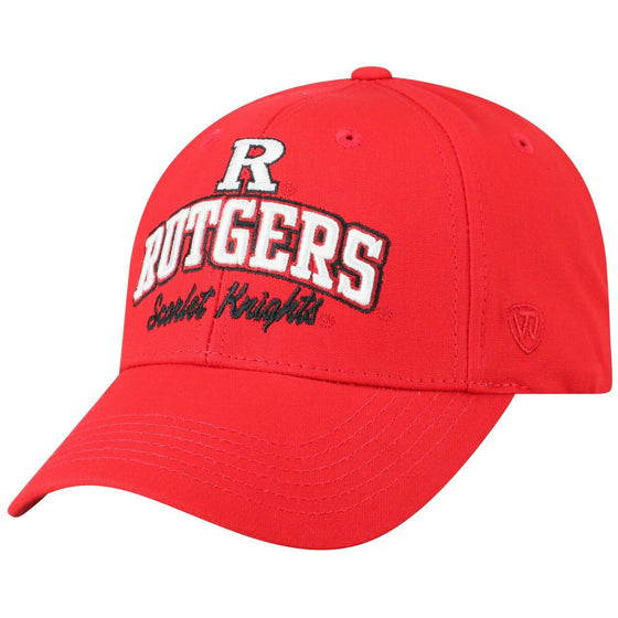 Rutgers Scarlet Knights Hat Cap Adjustable Snapback All Cotton Brand New - 757 Sports Collectibles