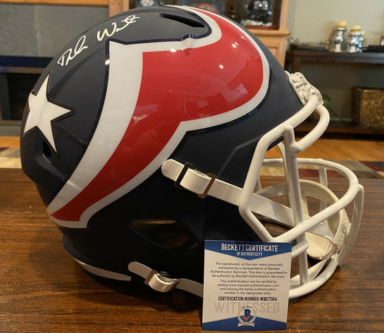 DeShaun Watson Signed Houston Texans Full Size AMP Helmet Beckett & GTSM #4 - 757 Sports Collectibles