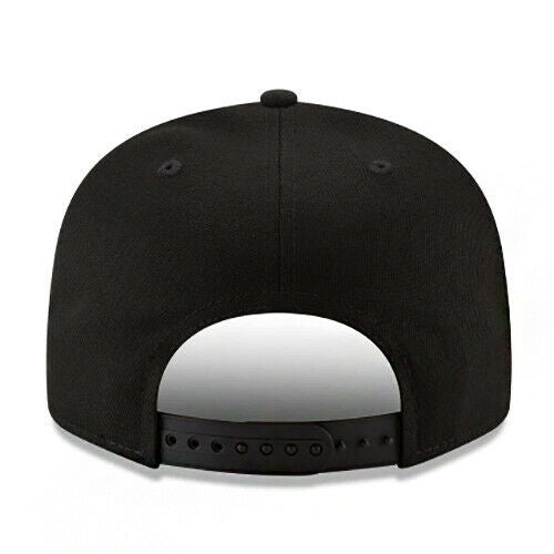 New Era New York Yankees Snapback Hat MLB Official Basic Black White Logo Cap - 757 Sports Collectibles