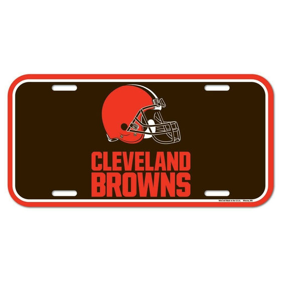 Wincraft - NFL - Plastic License Plate - Pick Your Team - FREE SHIP (Cleveland Browns)
