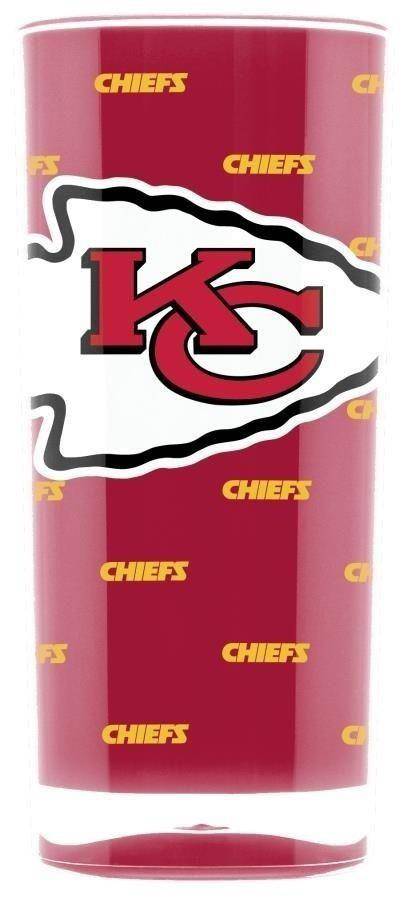 NFL Kansas City Chiefs 16oz Insulated Square Acrylic Tumbler - 757 Sports Collectibles