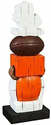 Team Sports America Cleveland Browns Vintage NFL Tiki Totem Statue - 757 Sports Collectibles