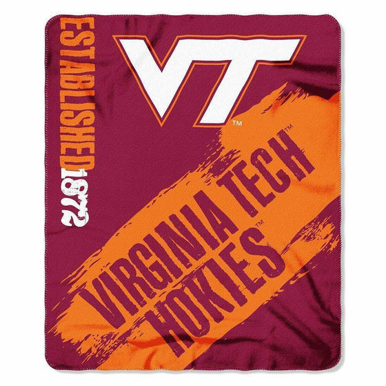 NCAA Virginia Tech Hokies 50"x60" Marque Design Fleece Blanket - 757 Sports Collectibles
