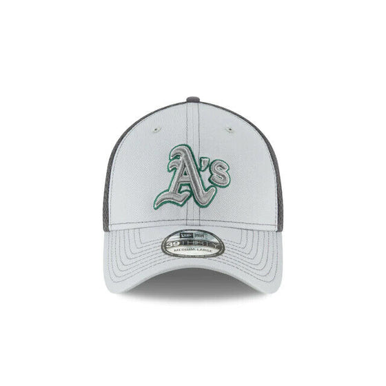 Oakland Athletics MLB New Era Grayed-Out Neo 39THIRTY Flex Hat - Gray/green - 757 Sports Collectibles