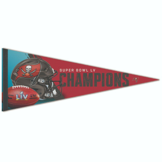 Tampa Bay Buccaneers Super Bowl 55 Champions 12x30 Premium Pennant