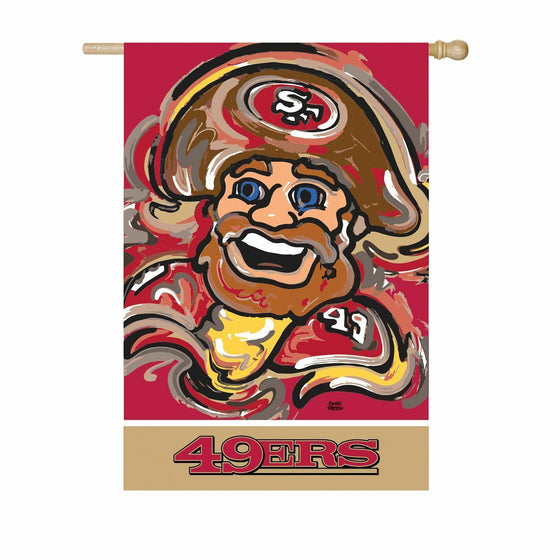 Evergreen San Francisco 49ers, Suede REG Justin Patten, 43'' x 29'' inches - 757 Sports Collectibles