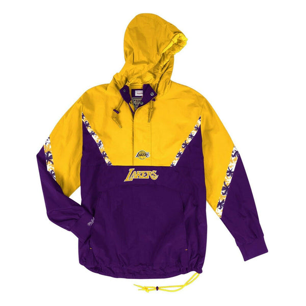Los Angeles Lakers Mitchell & Ness NBA Half Zip Anorak Windbreakers Jacket  (L)