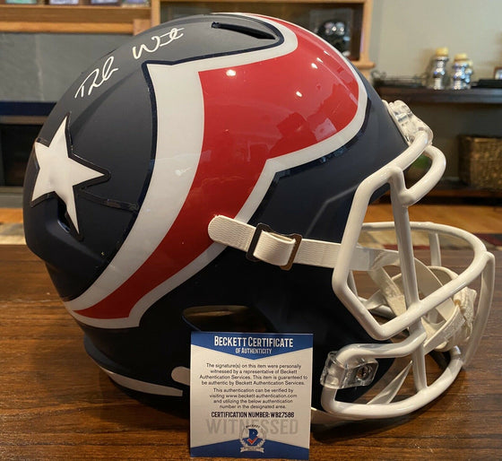 DeShaun Watson Signed Houston Texans Full Size AMP Helmet Beckett & GTSM #5 - 757 Sports Collectibles
