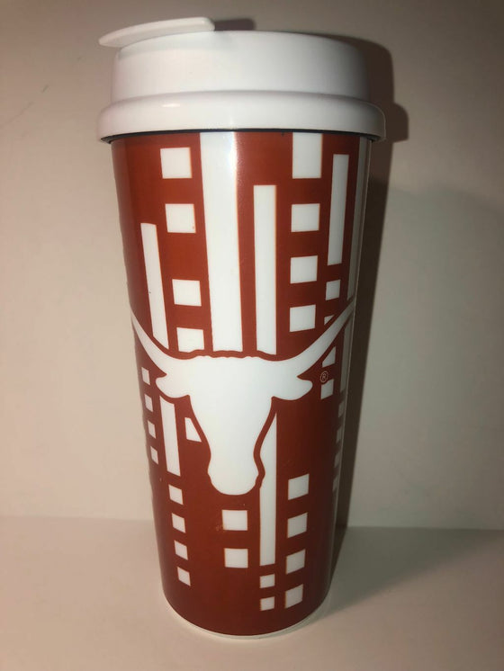 NCAA Officially Licensed Travel Mug W/Lid - Pick Your Team - FREE SHIPPING (Texas Longhorns)