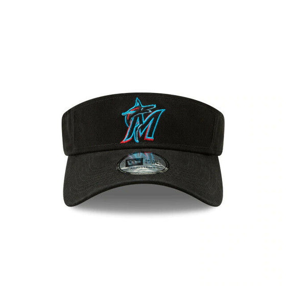 Miami Marlins MLB New Era "Dugout" Visor Adjustable - Black - 757 Sports Collectibles