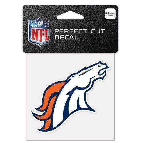 Denver Broncos Perfect Cut 4x4 Diecut Decal - 757 Sports Collectibles