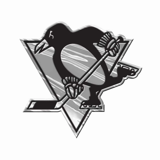 NHL Pittsburgh Penguins Chrome Automobile Car Emblem - 757 Sports Collectibles