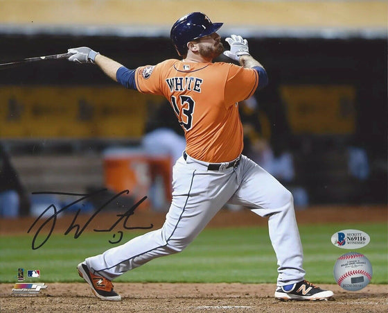 Tyler White Autographed Houston Astros 8x10 Photo World Series Witness Beckett - 757 Sports Collectibles