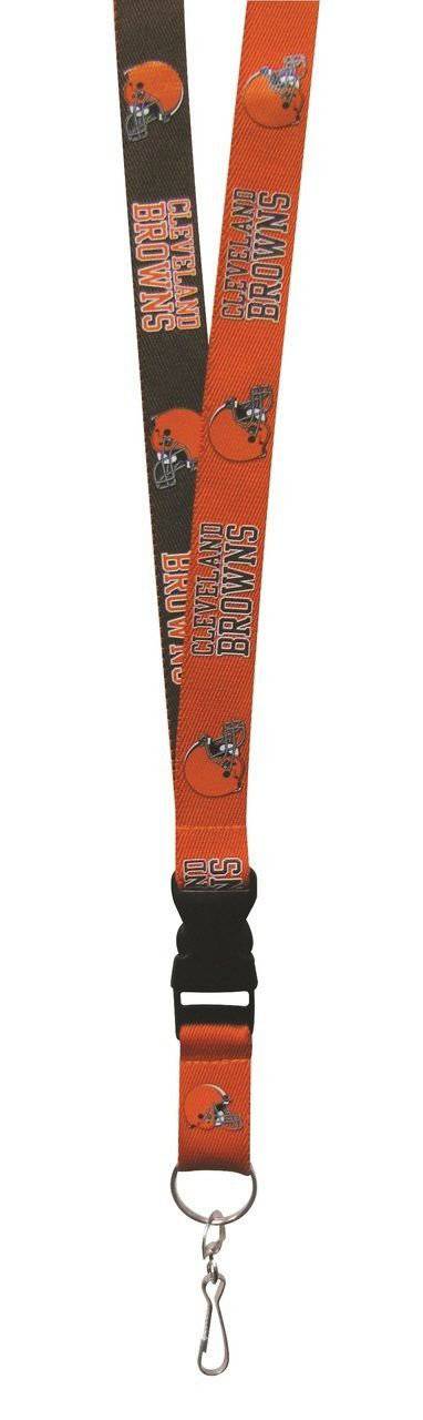 Cleveland Browns 1" Thick Lanyard Breakway Key Keychain Velcro - 757 Sports Collectibles