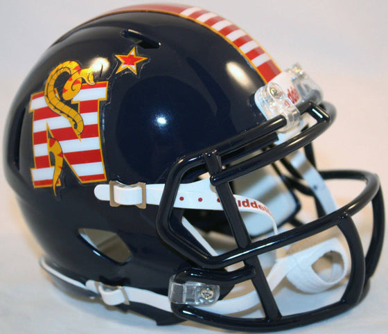 NCAA Navy Naval Academy Midshipmen Don't Tread on Me Speed Mini Helmet - 757 Sports Collectibles
